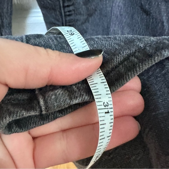 Madewell The Perfect Vintage Straight Jean Lunar Wash black high rise 29 tall - Picture 6 of 10